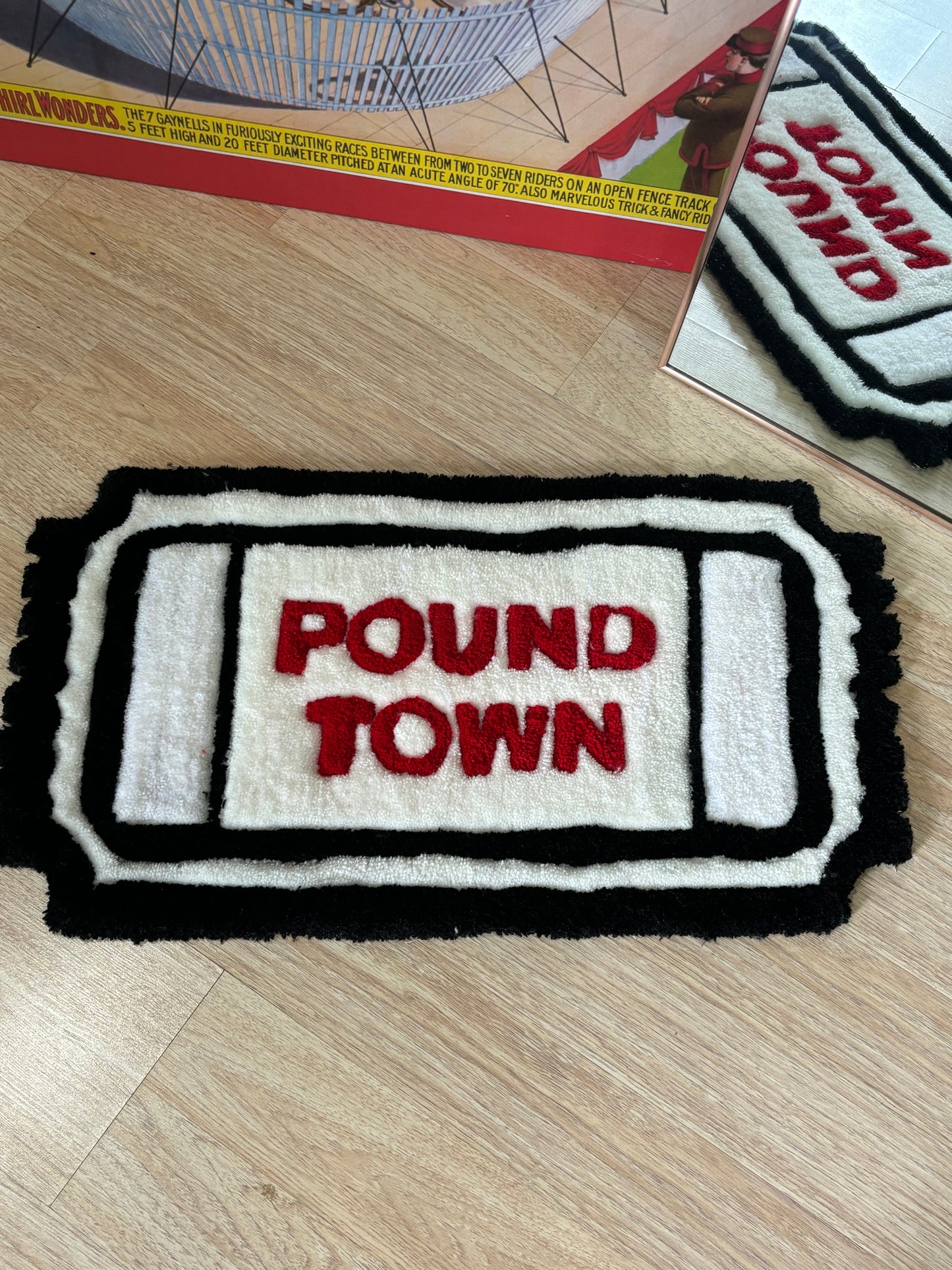 Ticket 2 Pound Town Custom Rug